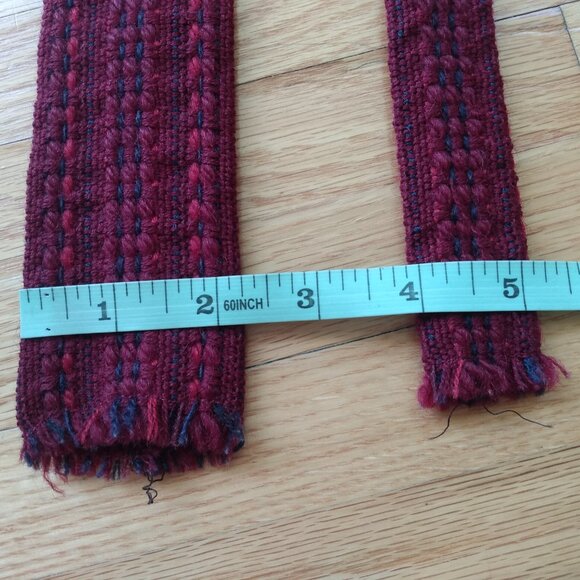 Vintage Handwoven Pure Wool Tie Maria Svatina Made in Canada - Picture 10 of 12